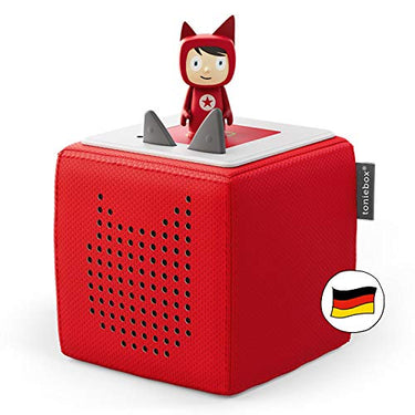 Toniebox Starter Set including 1 Creative Tonie Figure – Audio player for audiobooks and songs for children, easy-to-use wireless music box or speaker, 7-hour battery life, red on sale